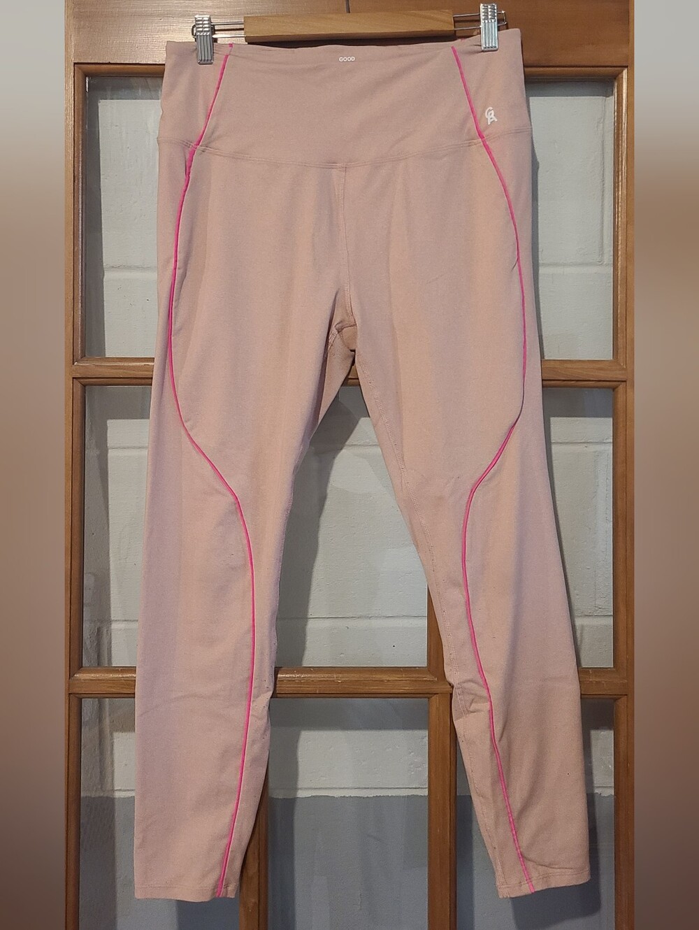 Good American Electric Feel 7/8 Legging in Heathered Pink